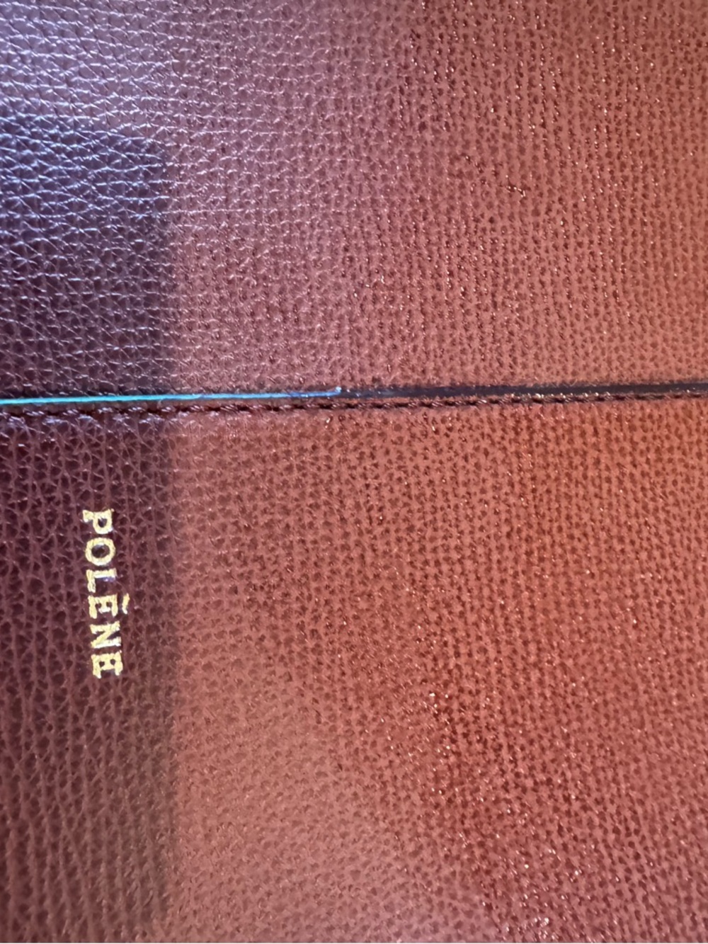 Polene CYME brown Leather Shoulder Bag - Picture 2 of 10